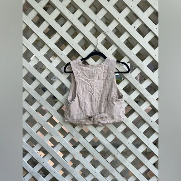 ⭐️Free people Charley Linen Vest - Picture 7 of 7